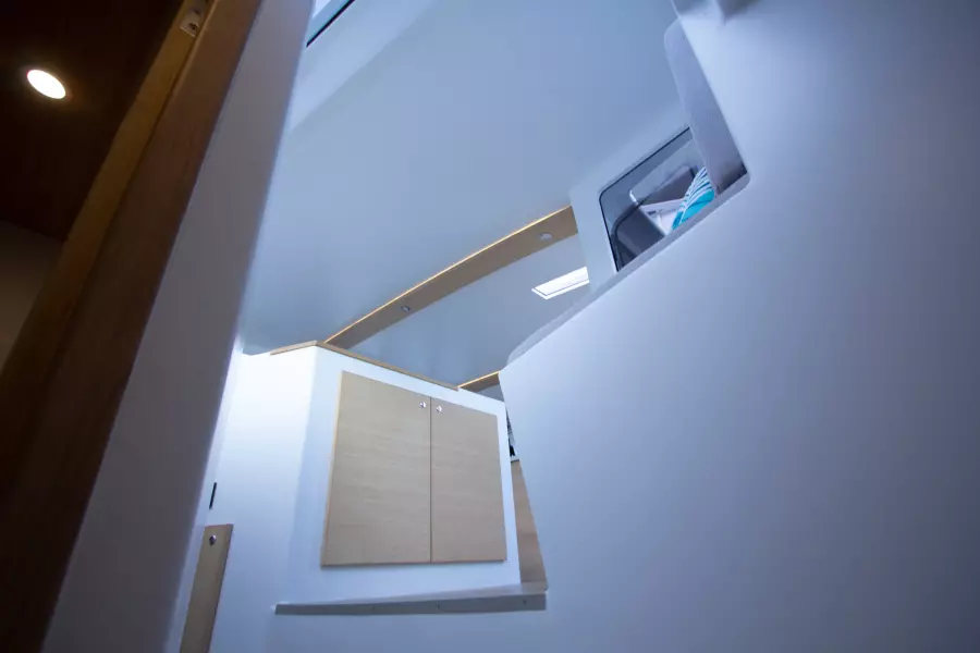 Starboard Hull Looking Up At The Salon