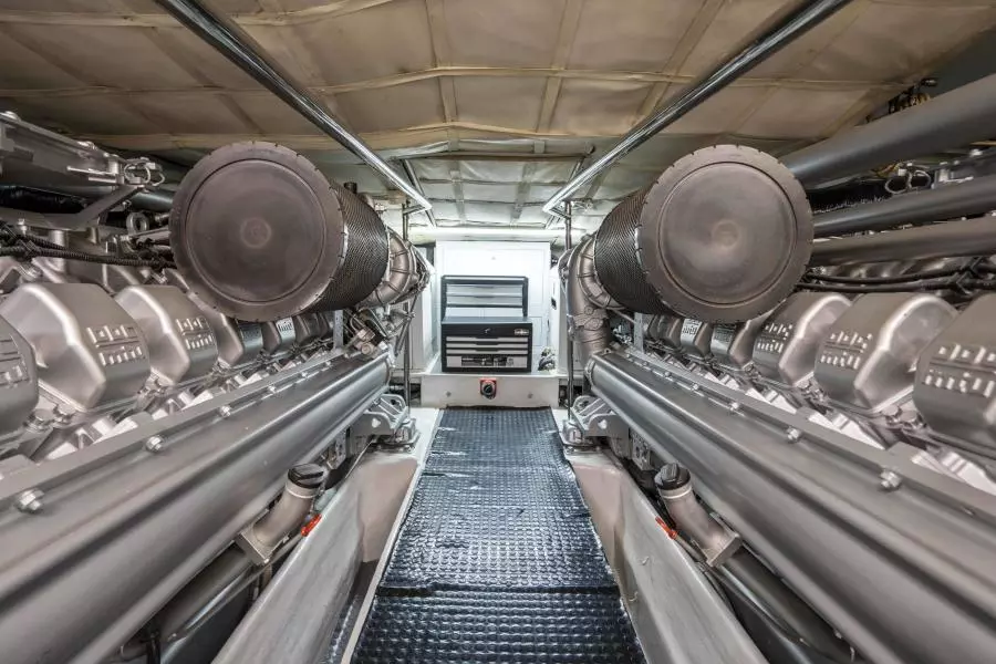 2005 Pershing 76 Motor Yacht - Denise - Engine Room