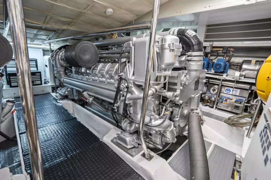 2005 Pershing 76 Motor Yacht - Denise - Engine Room