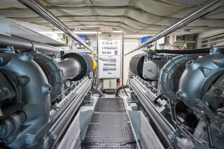 2005 Pershing 76 Motor Yacht - Denise - Engine Room
