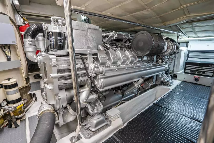 2005 Pershing 76 Motor Yacht - Denise - Engine Room