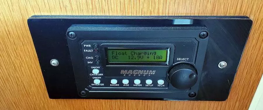 58' West Bay Magnum inverter/charger control panel
