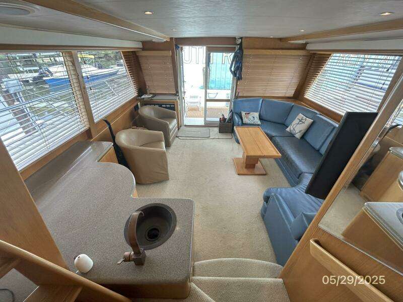 58' West Bay salon aft