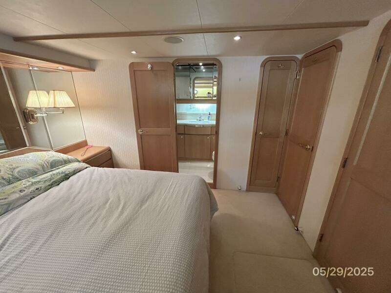 58' West Bay master stateroom port