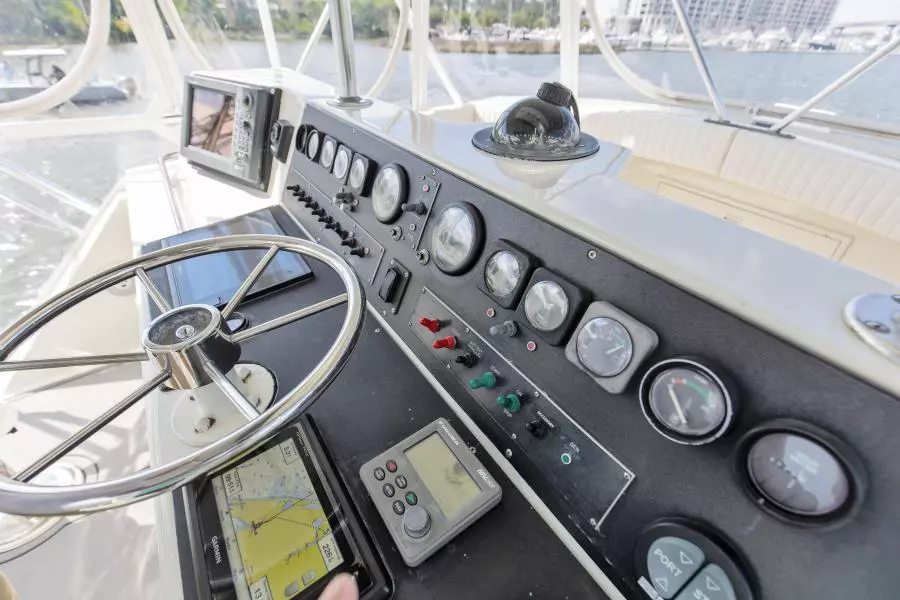 1981 Bertram 42 Convertible Balls To The Wall Helm Gauges