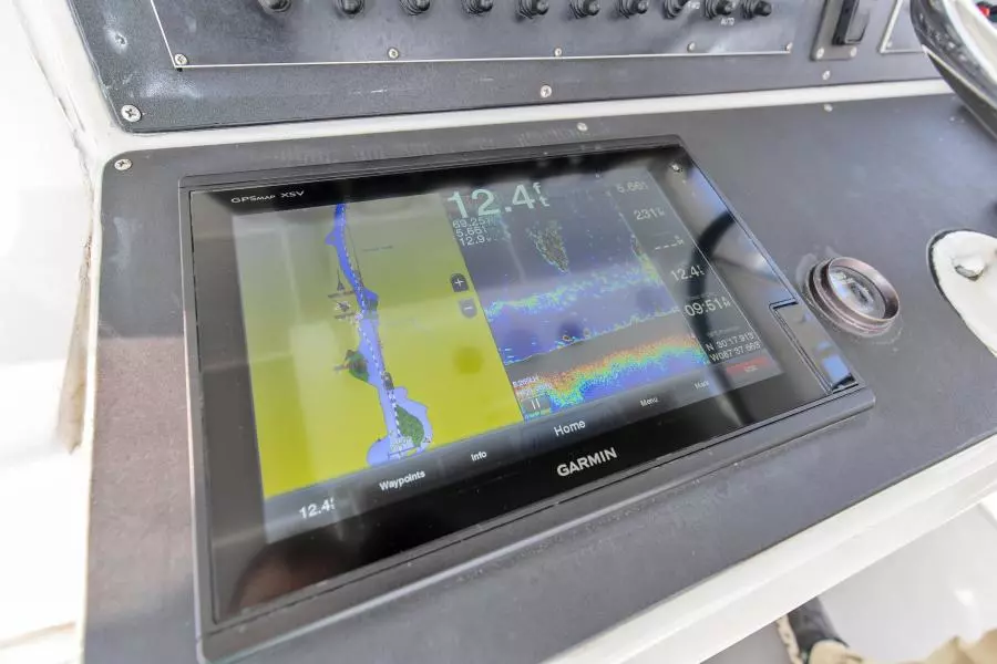 1981 Bertram 42 Convertible Balls To The Wall Electronics Garmin Display