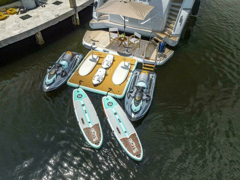 2012 Princess 104 - inflatable dock