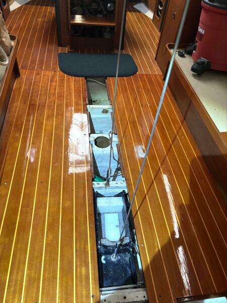 Refinished floorboards