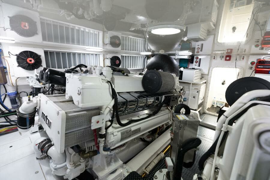 2015 Viking 70 Convertible Engine Room 2