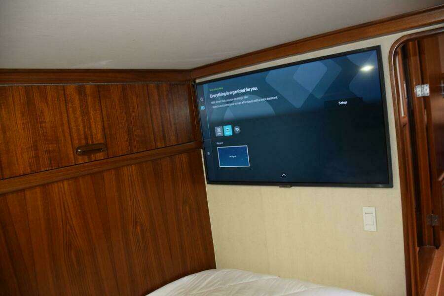 Aft Stateroom, New TV
