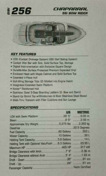 2006 Chaparral 256 SSi