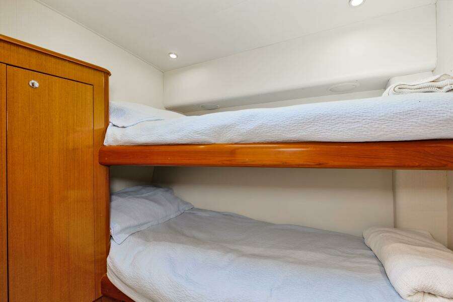 2001 65 Viking Convertible Enclosed Bridge Partnership Starboard Stateroom