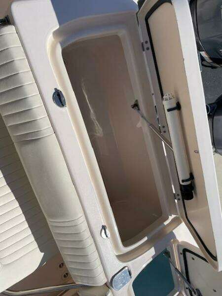 2014 Grady-White Fisherman 257 boat storage compartment.