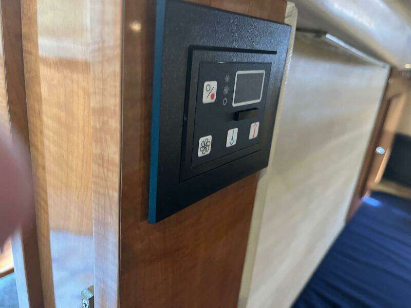 Control panel inside a 2003 Regal Commodore 3860 yacht.