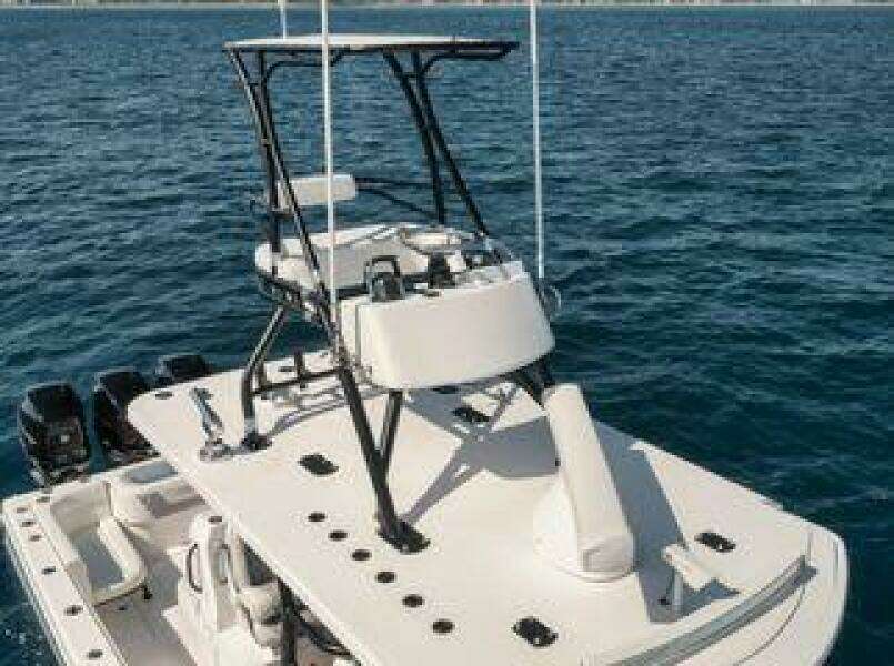 2022 Invincible 36 Open Fisherman boat on open sea.