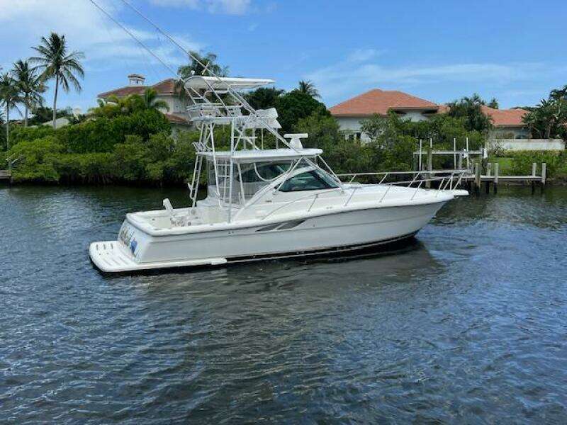 2003 Tiara Yachts 3800 Open cruising on a scenic waterway.