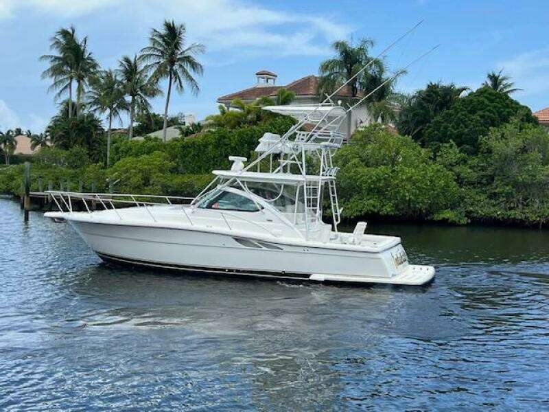 2003 Tiara Yachts 3800 Open cruising on a scenic waterway.