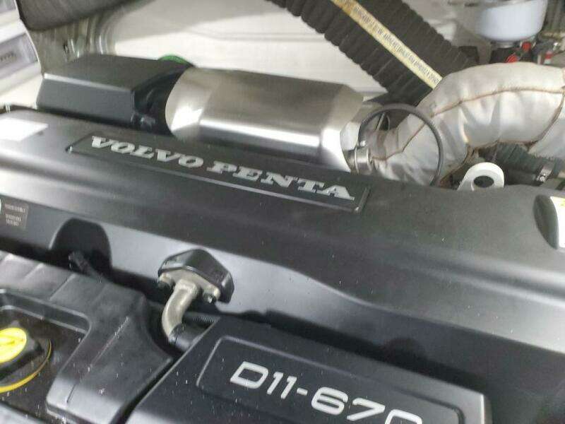 Volvo Penta D11-670 engine in a 2020 Galeon 500 Fly yacht.