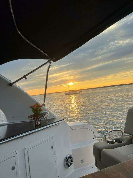 Sunset from the cockpit