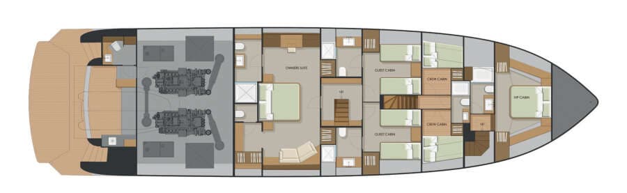 Lower deck owner"s layout