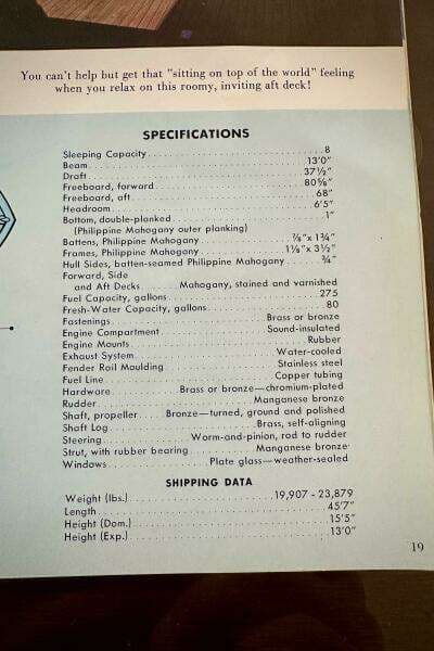 1960 Chris-Craft 45 Constellation