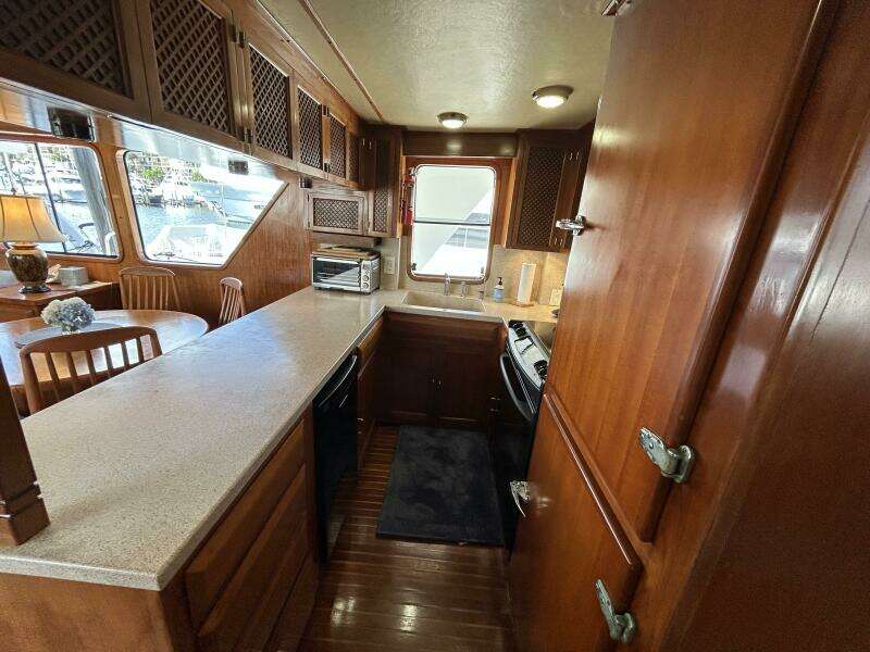57' DeFever galley2