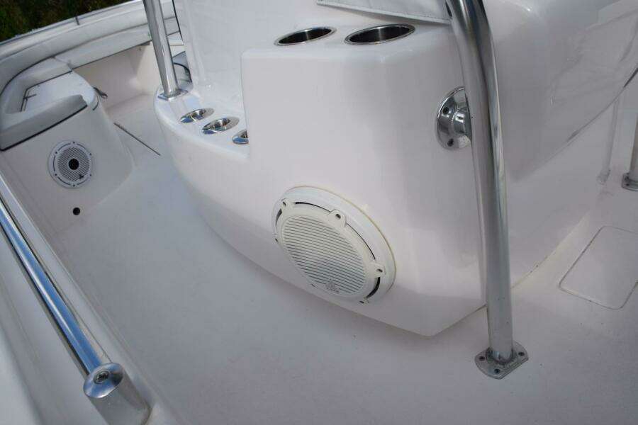 Portside of Console, JL Audio Subwoofer  