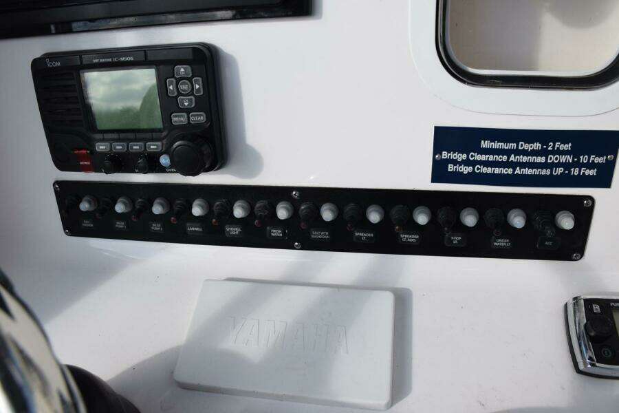 Icom VHF, Switch Panel, Glove Box  