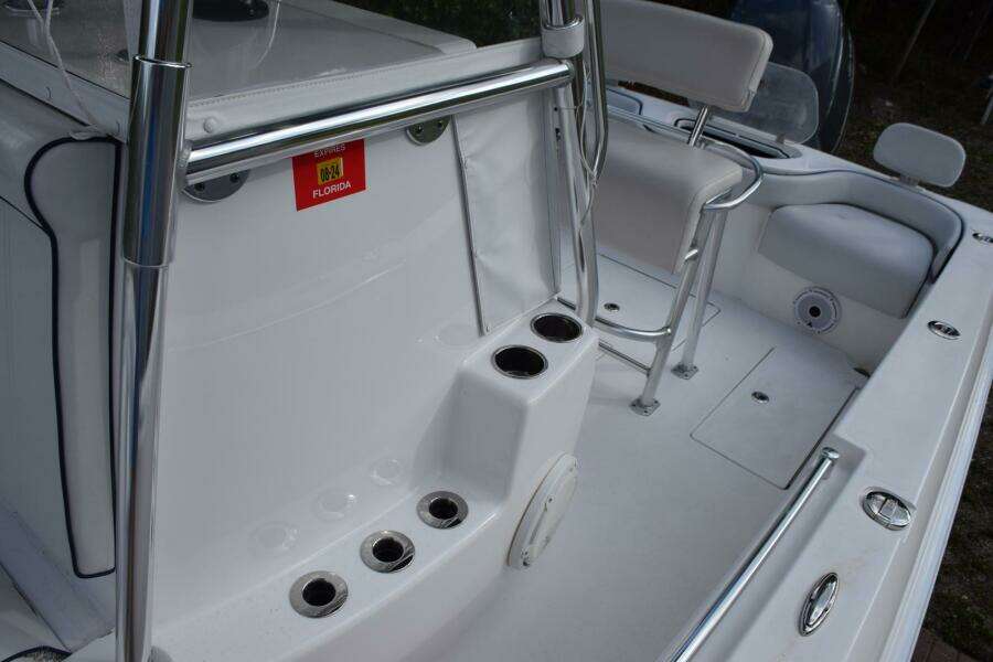 Port Side Deck and Aft Molded Seat, Removable Backrest  