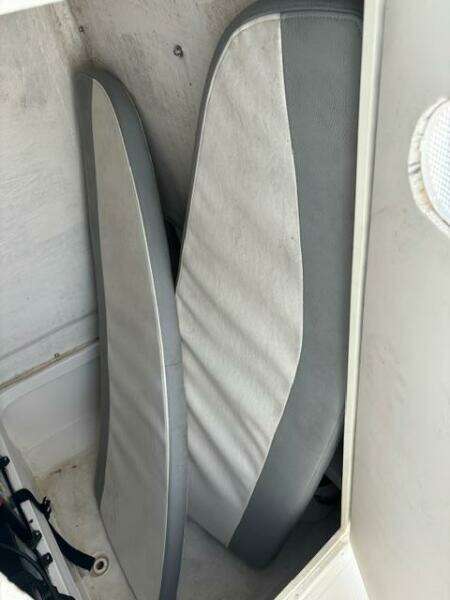 Boat cushions stored in a compartment, Release 208 RX, 2016 model.