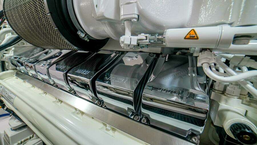 2023 Viking 73 Convertible "Free Spool" - Engine room