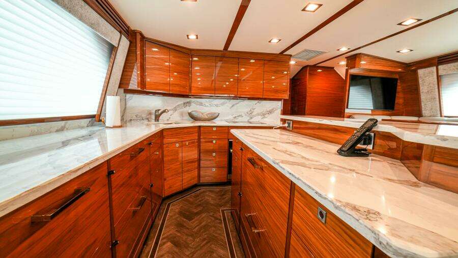 2023 Viking 73 Convertible "Free Spool" - Galley