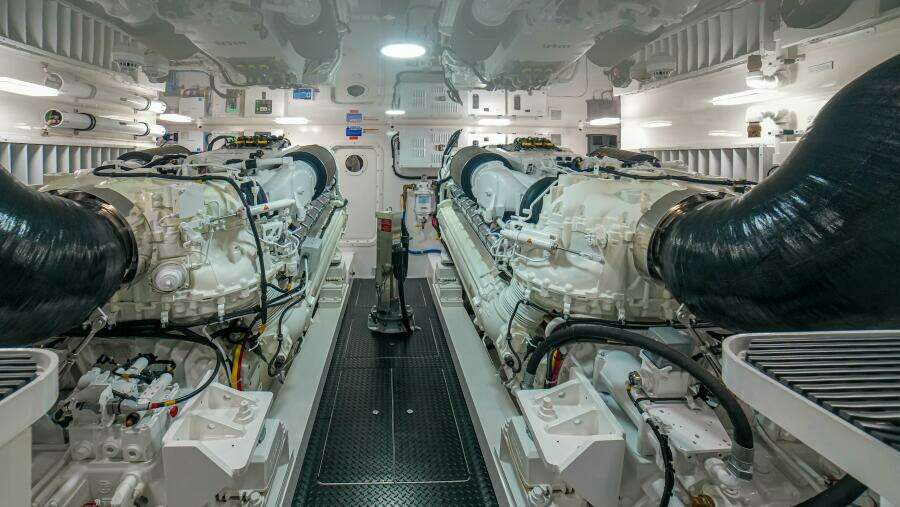 2023 Viking 73 Convertible "Free Spool" - Engine room