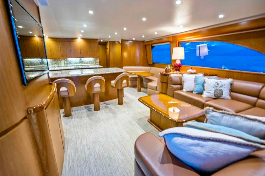 2011 Viking 70 Enclosed Bridge - Last Call - Salon