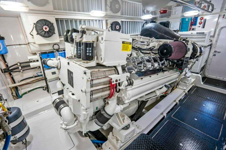 2011 Viking 70 Enclosed Bridge - Last Call - Engine Room