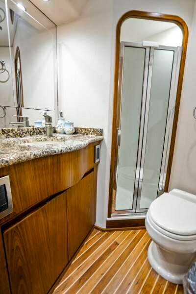 2011 Viking 70 Enclosed Bridge - Last Call - Guest Head