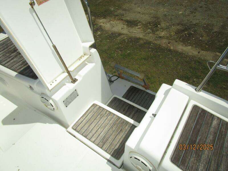 43' Beneteau transom pass-thru