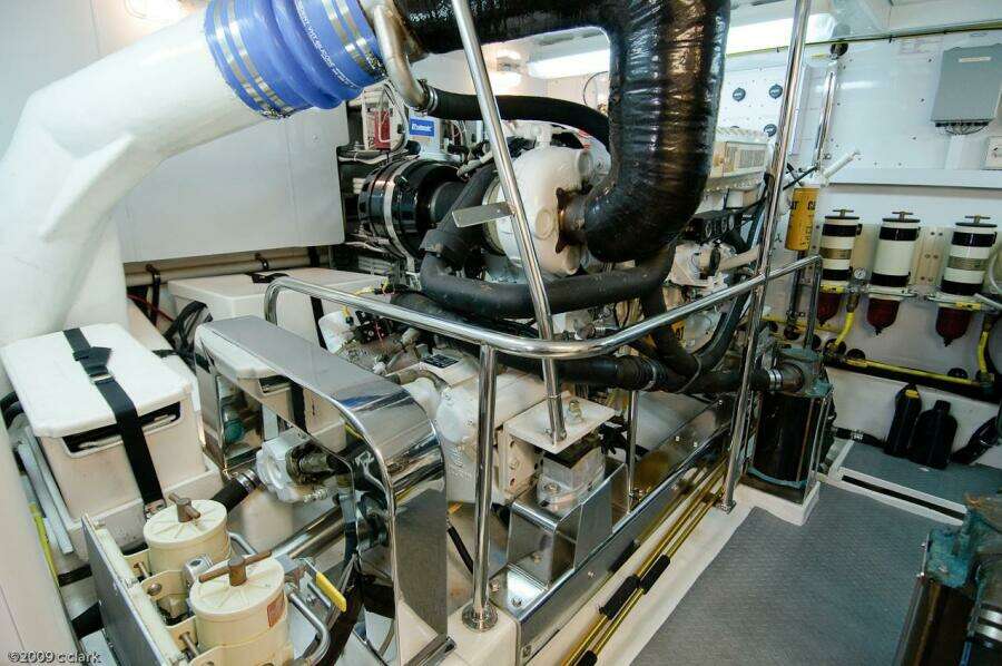 2005 Ocean Alexander 58 - Engine Room