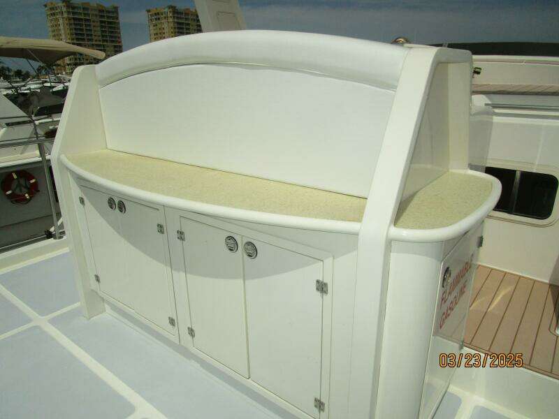 45' Northwest flybridge cabinetry