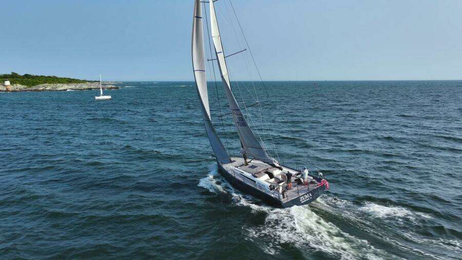 2020 Beneteau First 53 sailing away
