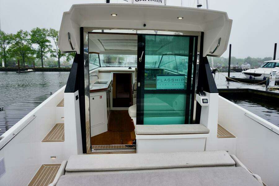 2023 Delta Powerboats 33 Coupe London Calling pilothouse