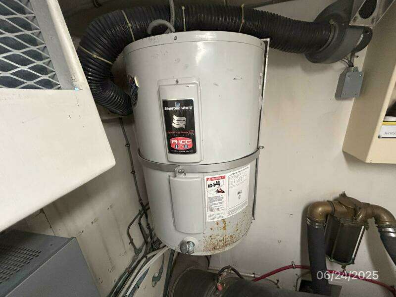 63' Hatteras water heater
