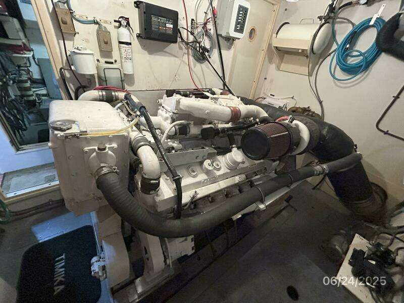 63' Hatteras port main engine