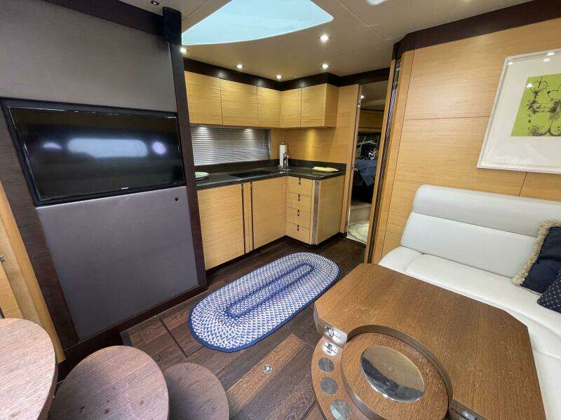 2015 Sunseeker San Remo SONYA galley and salon
