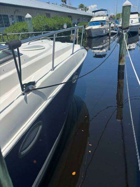 2007 Monterey 350 Sport Yacht docked at marina, sunny day.