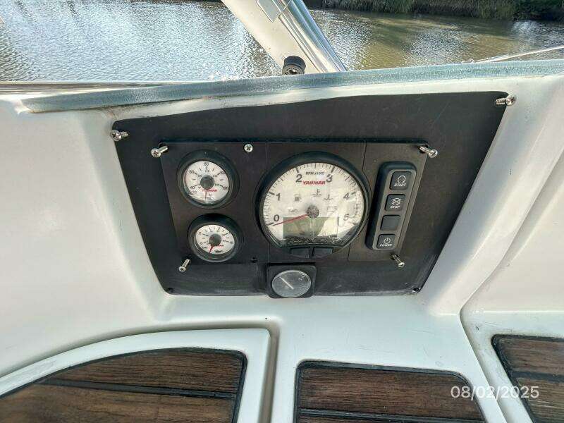 46' Beneteau cockpit engine panel