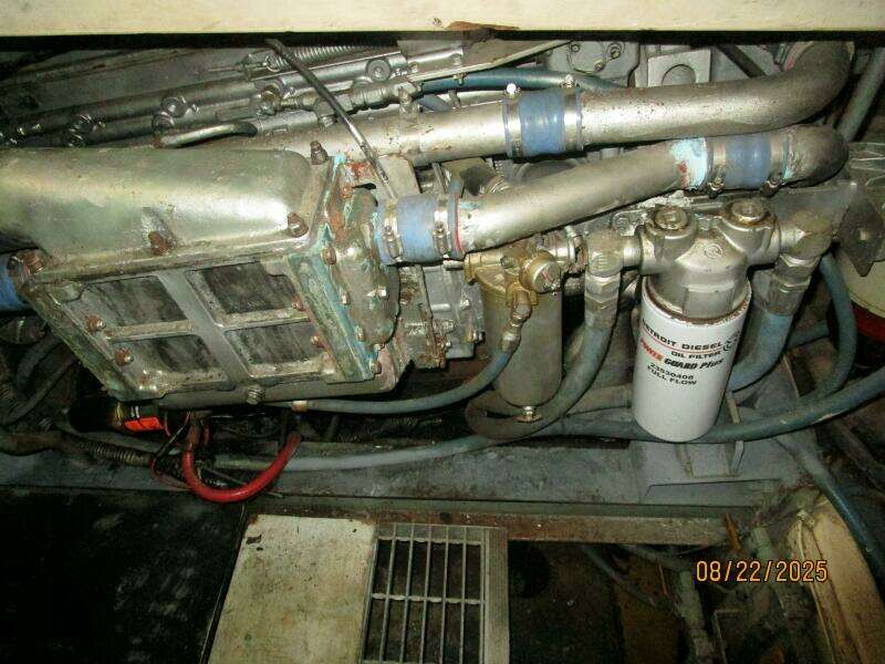 44' Viking starboard main engine