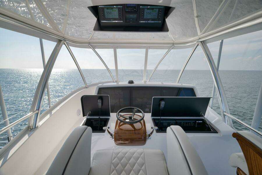 2025 Viking 90 Convertible- NIKKI BELLA- Flybridge Helm