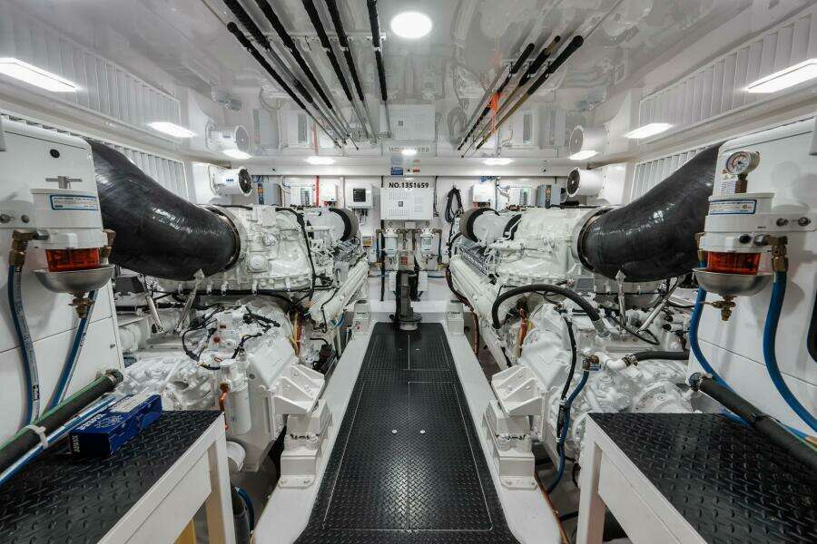 2025 Viking 90 Convertible- NIKKI BELLA- Engine Room