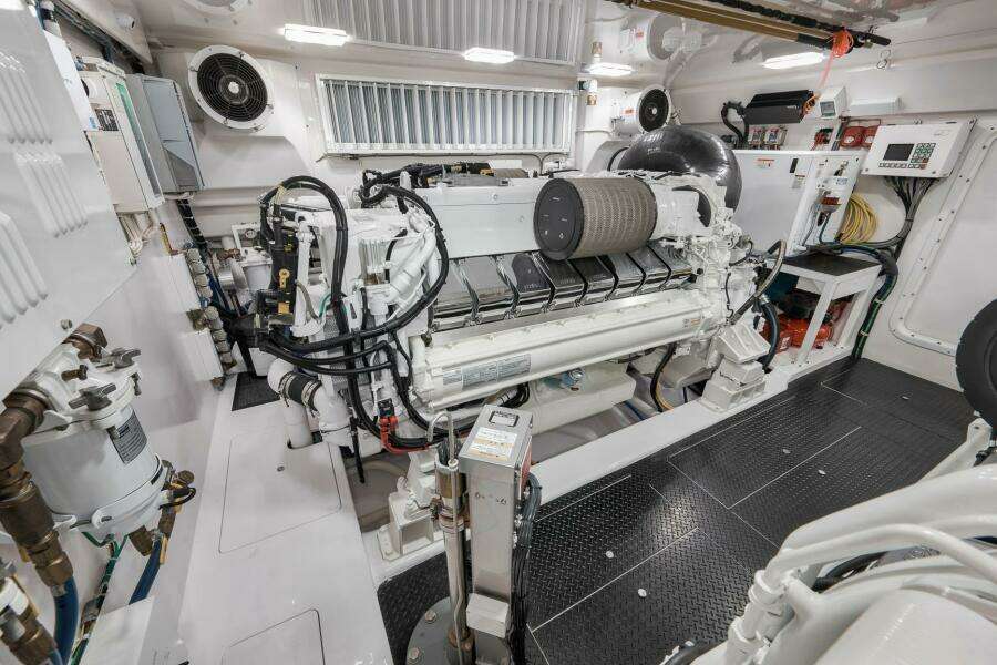 2025 Viking 90 Convertible- NIKKI BELLA- Engine Room